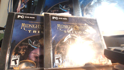 (2)  Midnight Mysteries Trilogy PC DVD-ROM  Windows  XP Computer Hidden Object