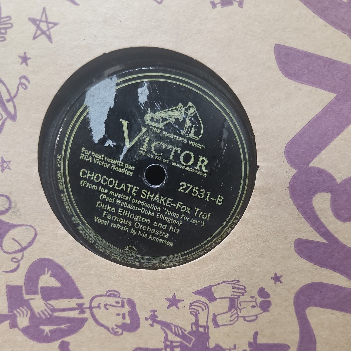 英78RPM/SP Duke Ellington And His Orchestra / The Little Chocolate Dandies Doin The New Low Down / Six Or Seven Times R2550 Parloph Duke Ellington And His Orchestra – Diga Diga Doo / Doin' The