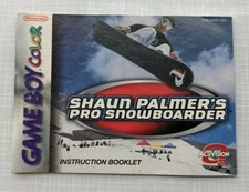 Shaun Palmer's Pro Snowboarder Game Boy Gameboy Color Instruction Manual ONLY!