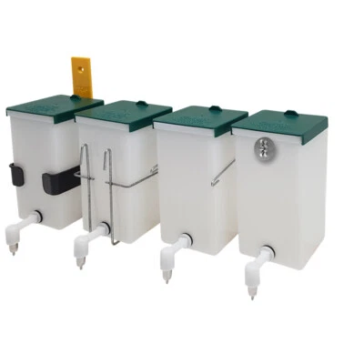 BREKER Kaninchen Trinkflasche/Nagertränke "Megaflasche" 1000 ml weiß - Kleintierflasche