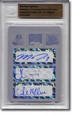 Matt Dominguez * F Martinez * ANDREW McCUTCHEN Autograph Rookie Auto Plate 1/1
