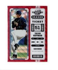 2023 Panini Chronicles Contenders Optic RED Wave Trevor Hoffman Parallel 141/199