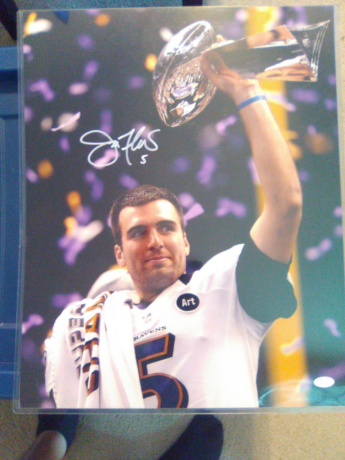 Joe Flacco Autographed Signed Baltimore Ravens 16x20 Photo JSA 