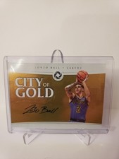 2018-19 Panini Opulence Los Angeles Lakers Lonzo Ball City of Gold Auto 30/79