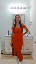Red Stretchy Dress Size Small Dress