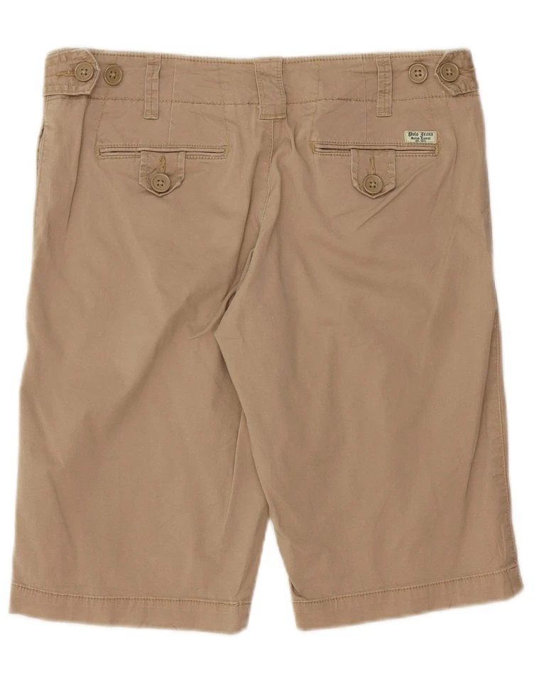 Pantalones Cortos Chinos Mujer Ralph Lauren EE. UU. 4 Pequeños W32 Beige Algodón CE14 Foto 2 de 3