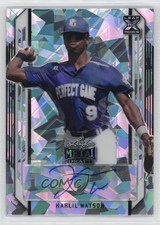 2021 Leaf Metal Draft Silver Crystals Kahlil Watson #BA-KW1 Auto 1fa0