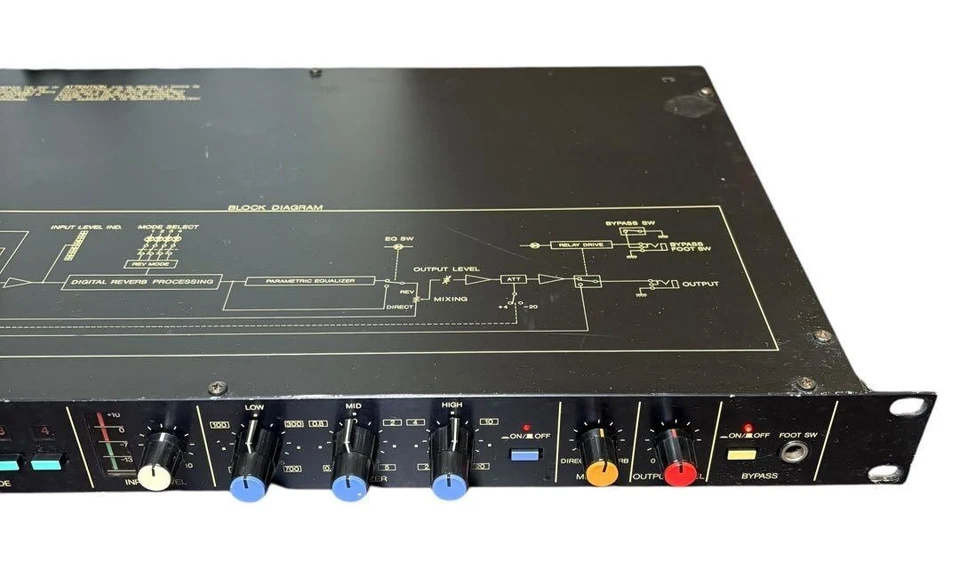 YAMAHA Digital Reverb Model R1000 PA Equipment 100V 50/60Hz Vintage 1983 Japan - Image 3 of 4