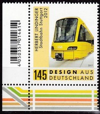 Bund, 2017, 3349 , MNH **, Stadtbahn Stuttgart, Eckrand UL