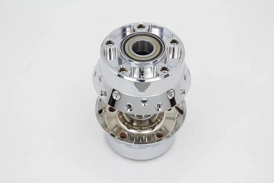 Buje de rueda trasero cromado para Harley Davidson V-Twin 45-0810 Foto 4 de 4