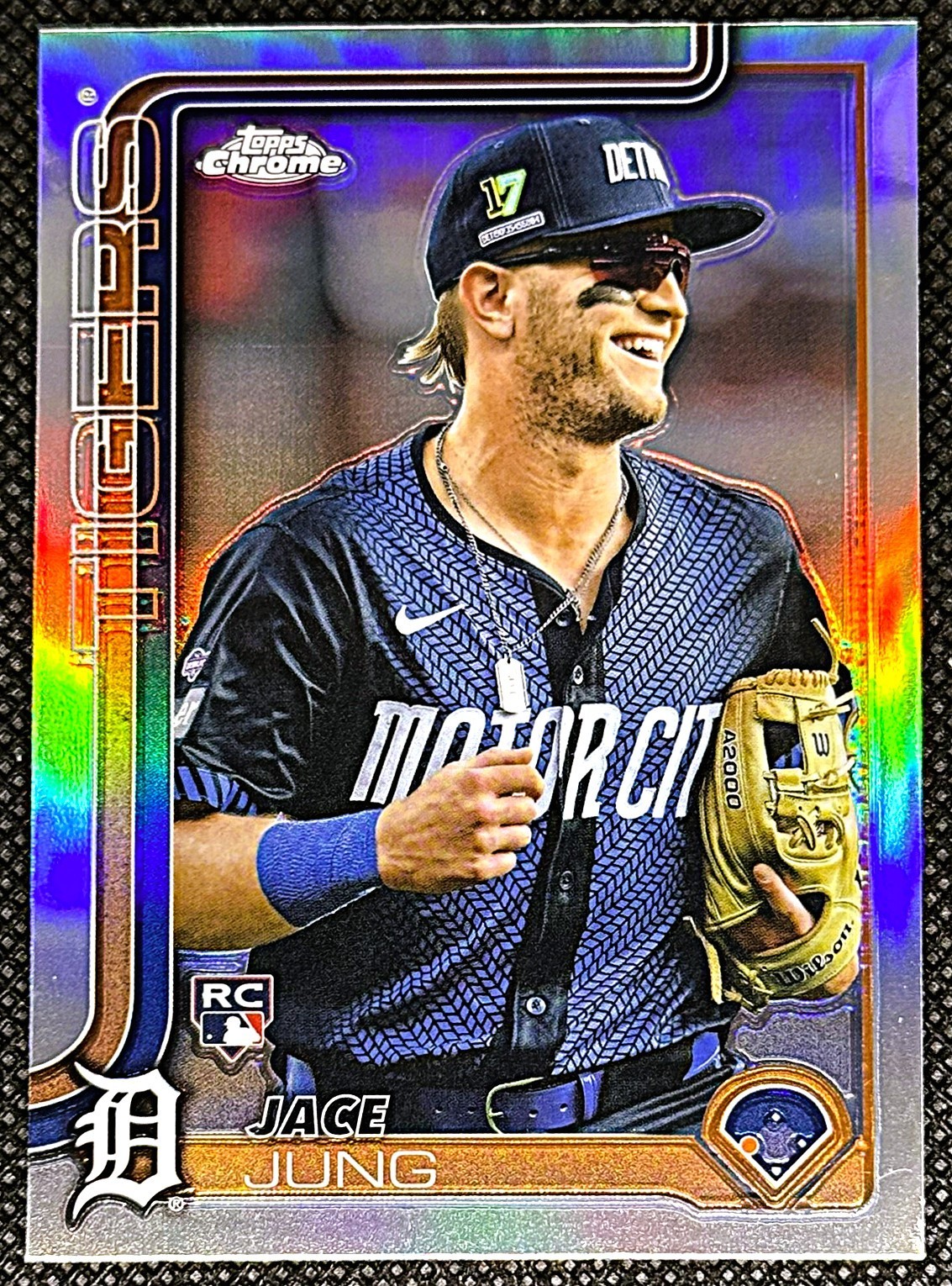 2025 Topps Chrome Image Variation #225 Jace Jung (RC) - Detroit Tigers