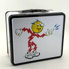 2007 Reddy Kilowatt Metal Lunchbox Saint Paul Saints Baseball Xcel Energy Clean
