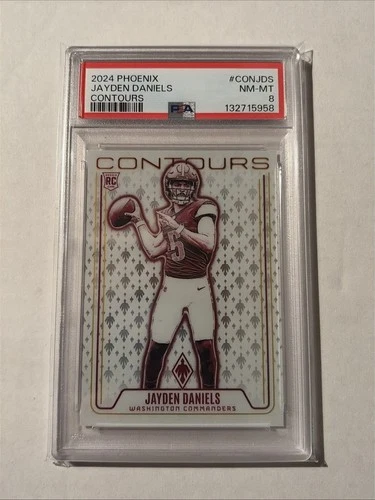 2024 Panini Phoenix Contours #CONJDS Jayden Daniels PSA 8