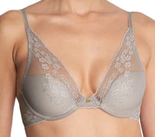 NATORI Cherry Blossom Convertible Bra in Smoky (Grey)