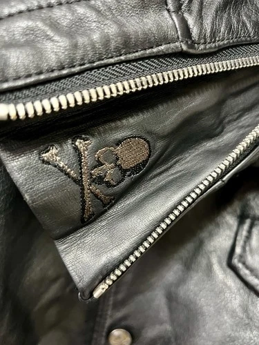 Rare Mastermind Japan MMJ Lambskin Leather Hoodie Size-XL Made in Japan 🇯🇵 image 24