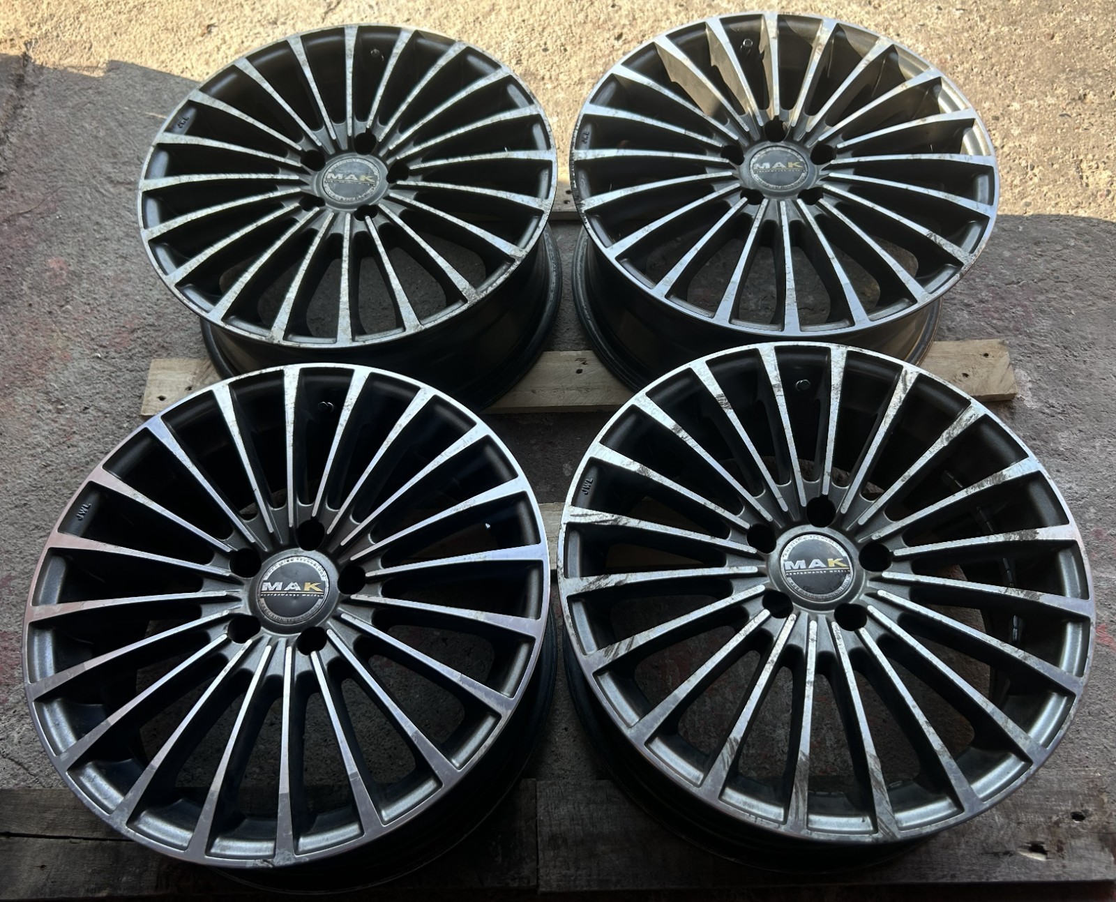 Cerchi in lega auto marca MAK 205/55 R16 per subaru, opel, alfa ......