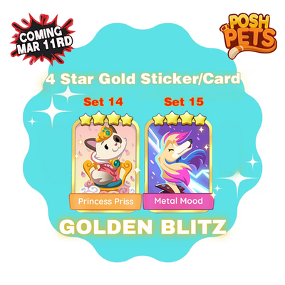 #ad #ad Mono poly Golden Blitz⚡4⭐ Princess Priss Metal Mood✨Fast Cheap Golden Stickers $4.09