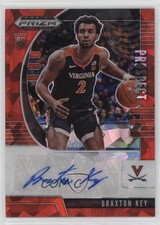 2020-21 Panini Prizm Draft Picks Prospect Red Ice Braxton Key #PA-BK Auto 1cx3