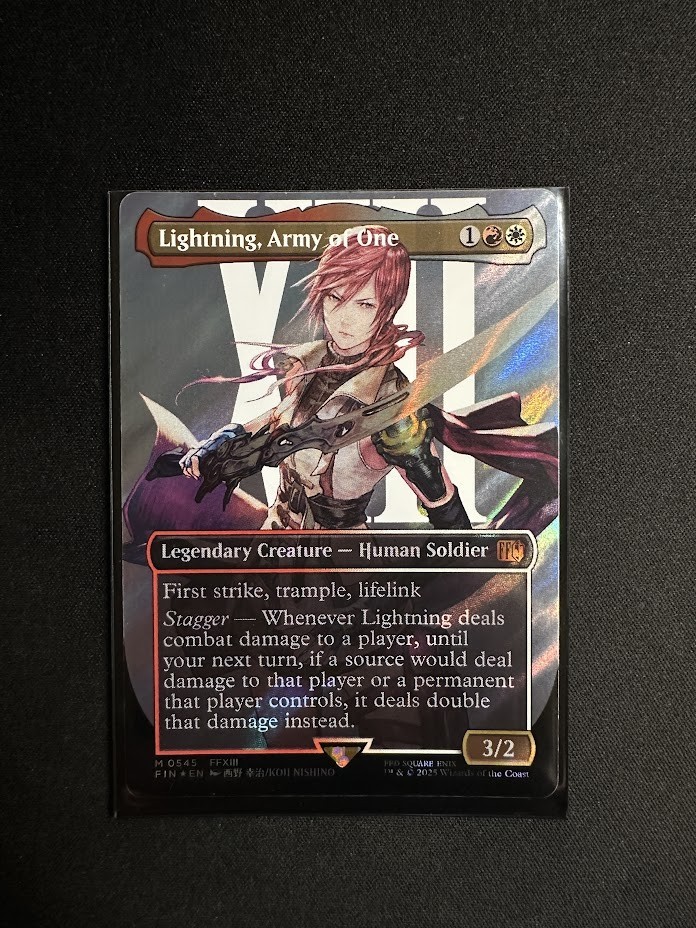 Lightning, Army of One (0545) (Borderless) (Surge Foil