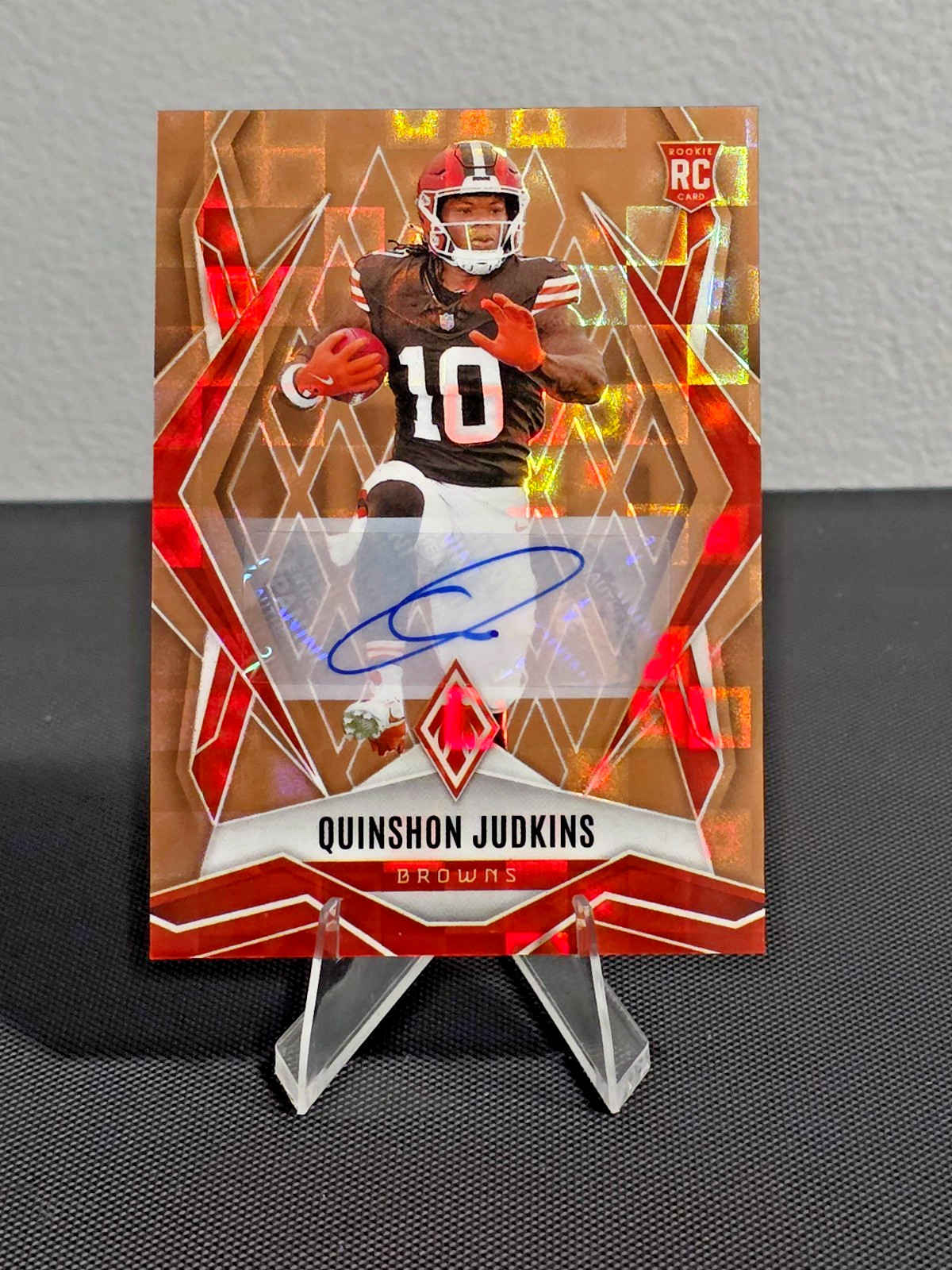 2025 Panini Phoenix #191 Quinshon Judkins (RC) Bronze Pandora Auto /99 Cleveland