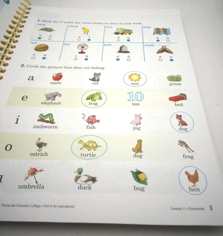 Abeka Phonics and Language 2 Teacher Key Spiral Bound - Image 3 of 4