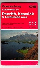 Landranger Maps: Penrith, Keswick and Am... by Ordnance Survey Sheet map, folded