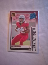 2024 Panini Donruss - Rated Rookies Throwbacks Trey Benson #11 (RC)