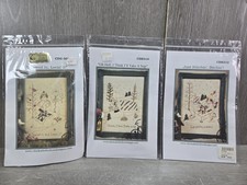 Lot 3 Chickadee Hollow Designs Embroidery Kits Christmas Snowmen