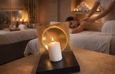 Zen Licht Kerzenleuchter Meditation Entspannung Yoga Massage - Restposten