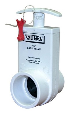 Valterra 2101X PVC Gate Valve, White, 1-1/2'' Inner Diameter, ID, White