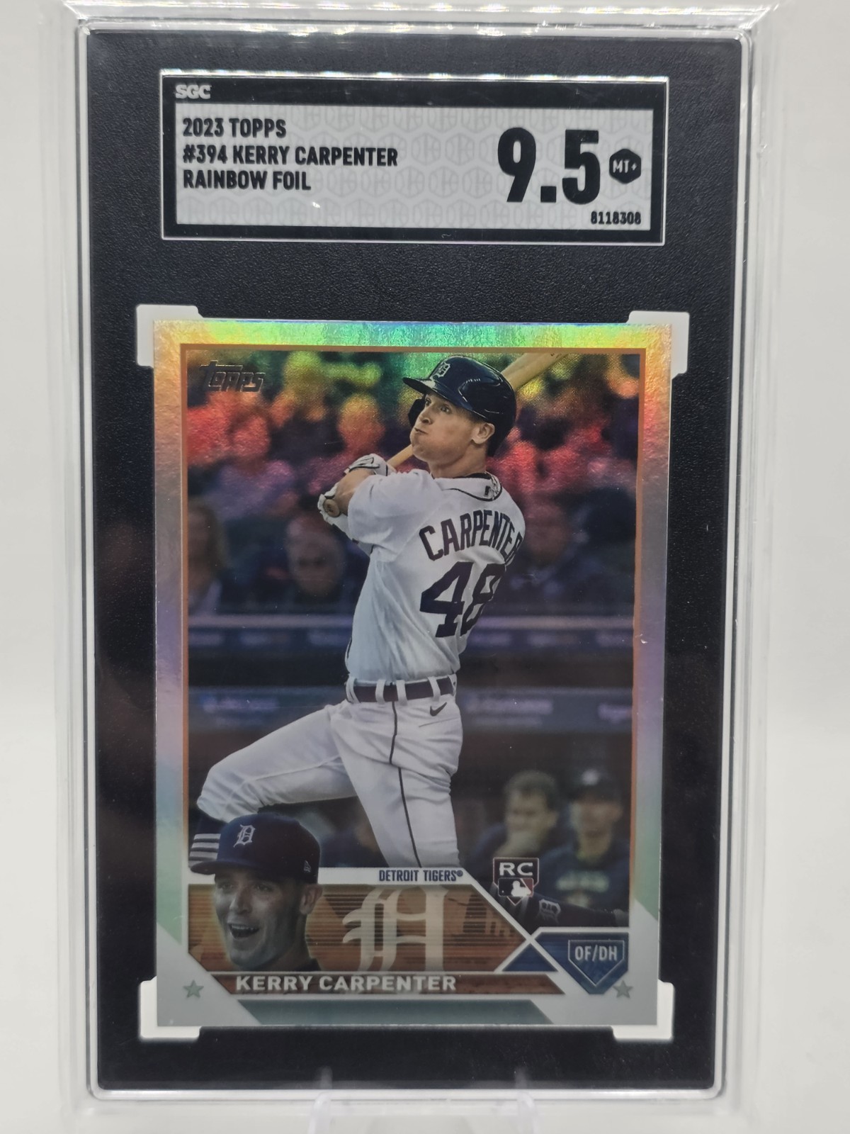 2023 Topps Series 2 - Kerry Carpenter #394 Rainbow Foil (RC) Detroit Tigers 
