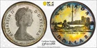COLORFUL certified 1984 Canada silver dollar