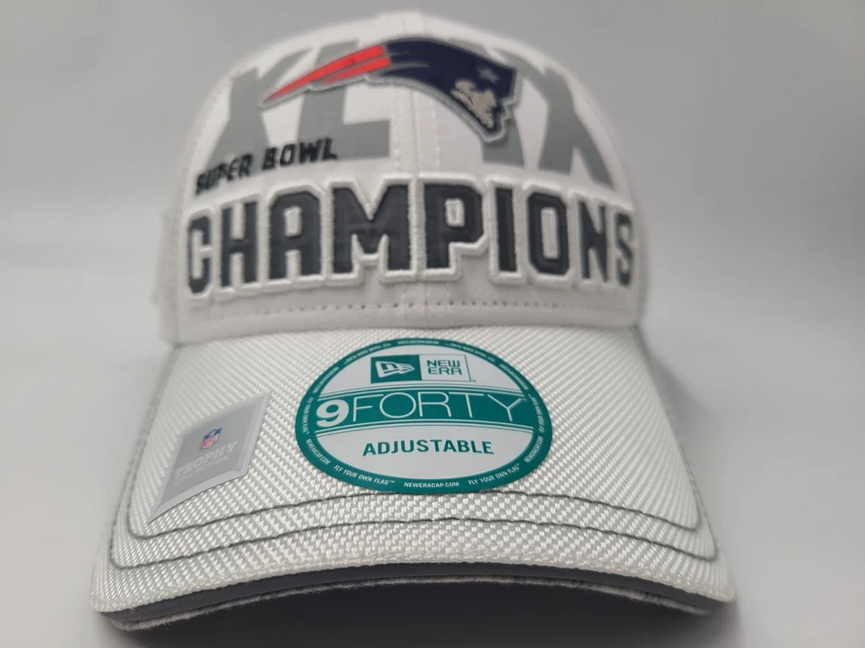 Gorra New England Patriots Super Bowl XLIX Champions New Era 9Forty NFL Blanca Foto 2 de 4