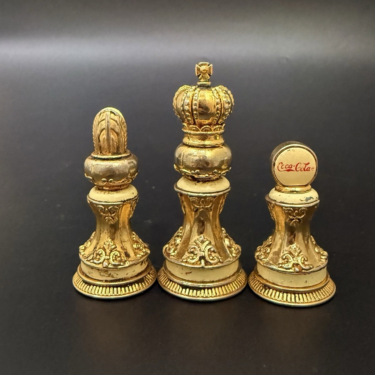Vintage Franklin Mint Coca-Cola White Bishop King Rook Replacement