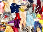 Lot @50 Barbie Doll Size Vintage Clothes Outfits Tops Pants Dresses Skirts OMG