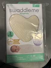 SwaddleMe by Ingenuity Muslin Original Swaddle, 100 Cotton, Size Small/Medium...