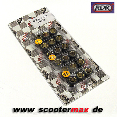 Variogewichte Variorollen 16x13 Abstimmset 7/7,5/8 Gramm Variomatik Gewichte