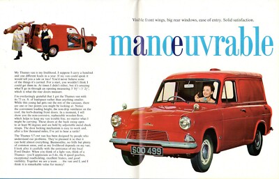 Ford Thames 5/7cwt Van 1963-65 UK Market Foldout Sales Brochure Anglia 105E