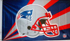 New England Patriots Helmet 3X5 Flag #1 Quality Genuine Nfl Licensed