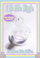 1 Standard Size Universal No Hole Nipple For Reborn/Silicone Baby Doll Bottles! 