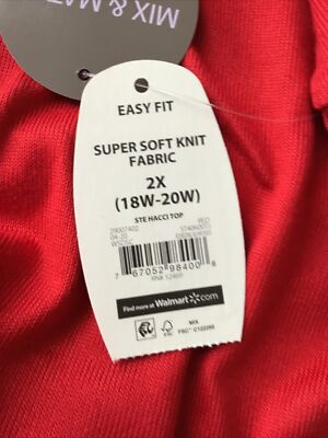 SECRET TREASURES SUPER SOFT KNIT Red Embroidered Long Sleeve