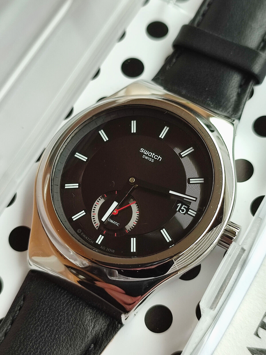 Swatch Irony Automatic Sistem 51 Sy23S400 Petit Seconde Black New