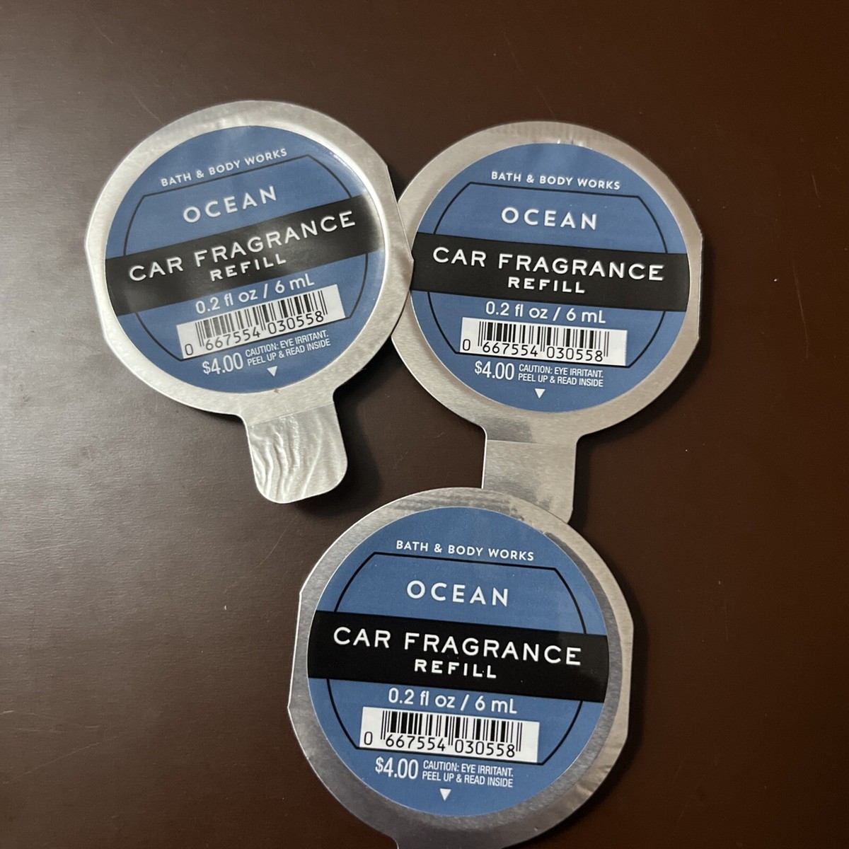 BATH BODY WORKS OCEAN SCENTPORTABLE FRAGRANCE REFILL DISC CAR AIR  FRESHENER