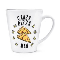 VerrüCkte Pizza Mann Stars 341Ml Latte Becher Tasse Fast Food Lustiger Witz