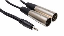 Hosa - CYX-402M - 3.5 mm TRS to Dual XLR3M Stereo Breakout Cable - 6.5 ft.