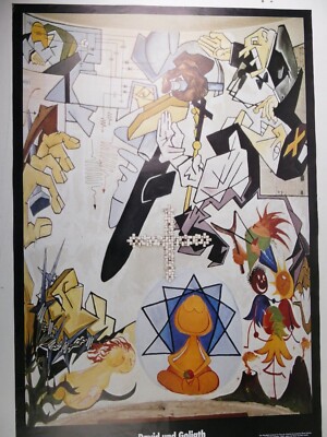 David und Goliath Berlin Poster 1982 92x 63 cm GT-40