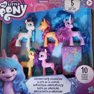 Unicorn Party Celebration Action Figure 5-Pack My Little Pony A New Generation .