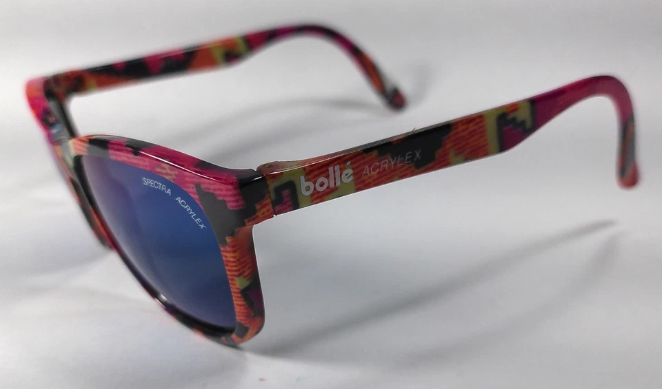 Gafas de sol Bolle' coloridas Spectra Acrylex 437 vintage nuevas de lote (mejor valor nuevas). Foto 3 de 4