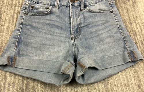 Aeropostale Shorts Womens 2 Aero High Rise Curvy Midi Stretch Denim - Picture 3 of 11