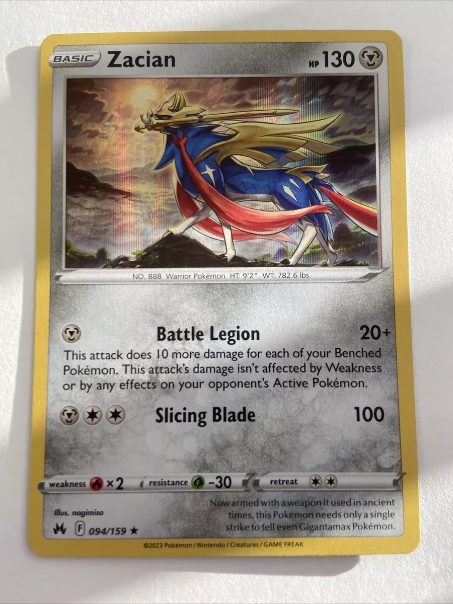 i just pulled a zacian v. Is it rare? : r/pokemoncards